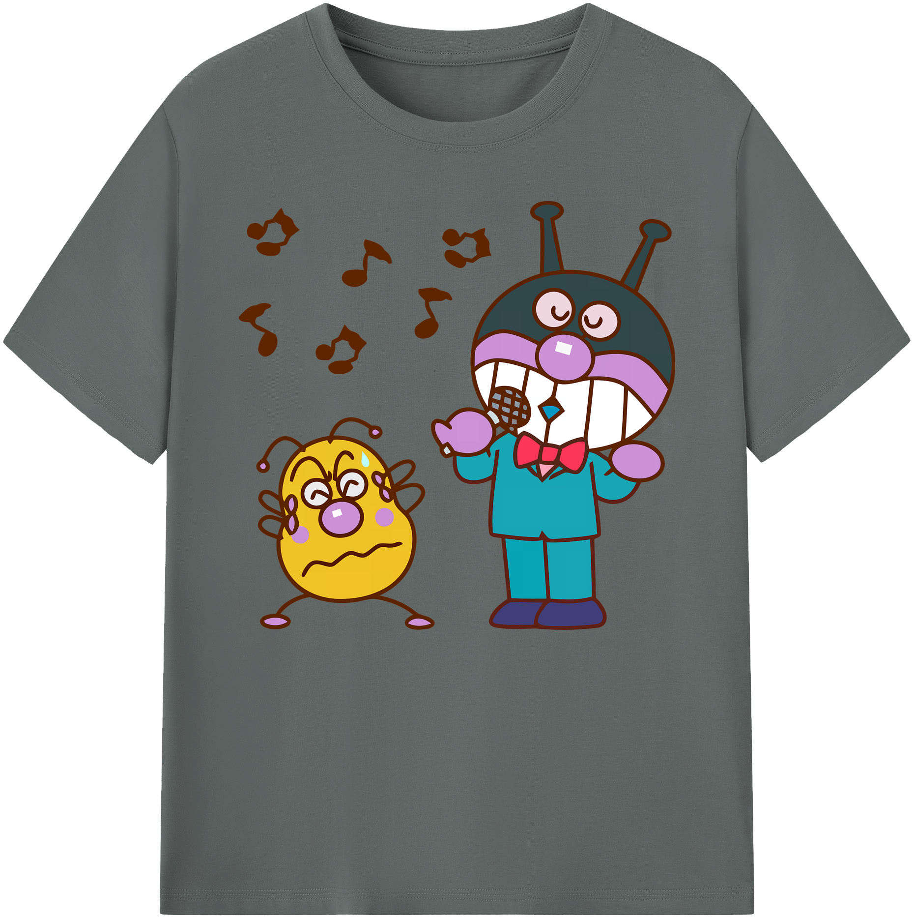 （画像用） アンパンマン Anpanman 綿100％ メンズ半袖Tシャツ｜肌触りやわらか＆通気性